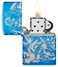 Zippo 48787 20446 Atlantis Design High Polish Blue Windproof Lighter