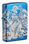 Zippo 48787 20446 Atlantis Design High Polish Blue Windproof Lighter