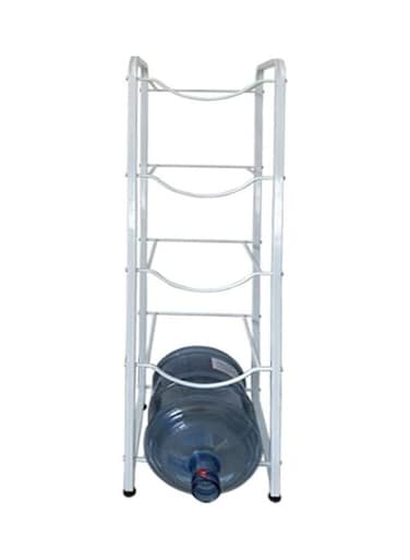 Tier Water Bottle Storage Rack Silver 28x50inch