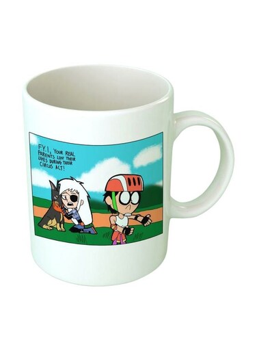 Print Quote Printed Ceramic Mug Blue/Red/Green