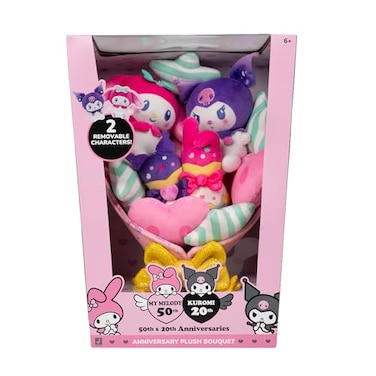 Hello Kitty &amp; Friends - 12" Plush Bouquet (My Melody And Kuromi Anniversary) (My Melody And Kuromi)