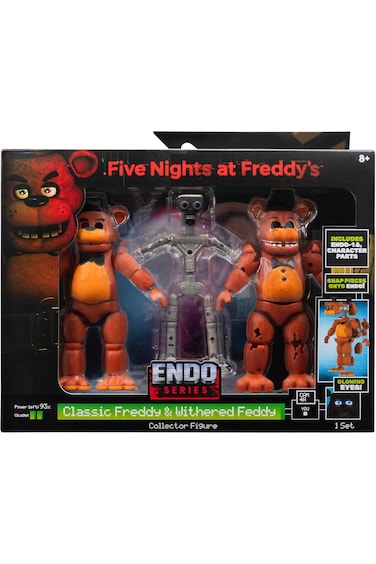 Five Nights At Freddy's Classic Freddy Parts &amp; Phantom Freddy Parts Endo-Series Collector Figure