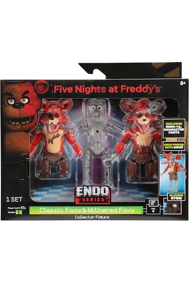 Five Nights At Freddy's 6 inches Endo Series Classic Foxy &amp; Withered Foxy