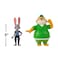 Jazwares Disney Zootropolis 2 Figure 3-Inch 2-Pack - Judy Hopps With Clawhauser, Official Zootopia 2 Movie Toys, Collectibles, Mystery Tails Figurines, Gift, Kids Toy, 4 Years+