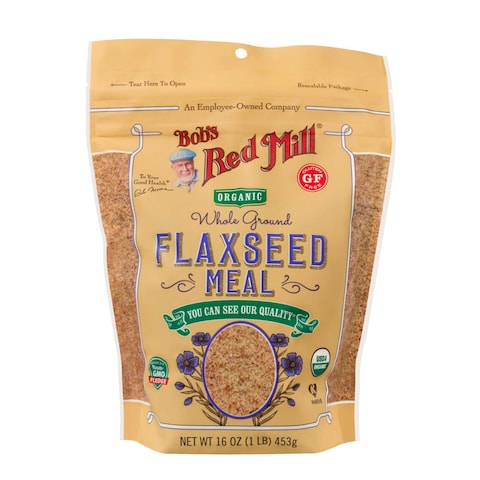 Bob&#39;s Red Mill Gluten Free Non-GMO Organic Whole Ground Flaxseed Meal, 453g