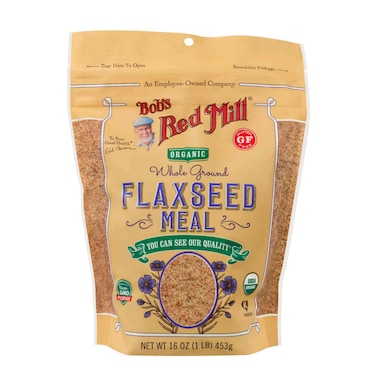 Bob's Red Mill Gluten Free Non-GMO Organic Whole Ground Flaxseed Meal, 453g