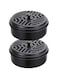BEETO 2Pcs Mosquito Coil Holder, Round Incense Holder, Mosquito Incense Box, Portable Mosquito Incense Burner, for Home and Camping (Black)