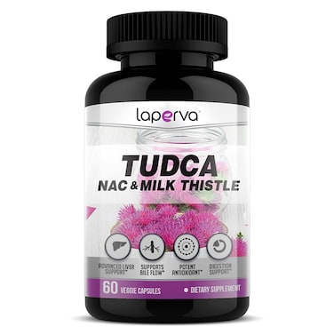 Laperva Tudca &amp; Nac &amp; Milk Thistle, 60 Veggie Capsules