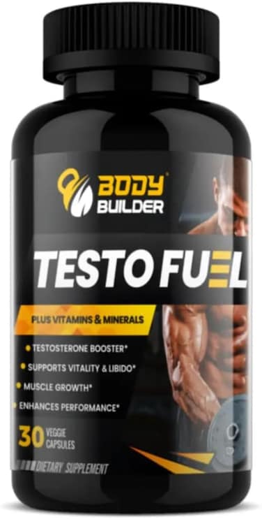 Body Builder Testo Fuel 30 Tablets for Energy, Strength &amp; Muscle Support