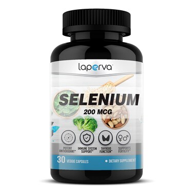 Laperva Selenium, 30 Veggie Capsules, 200 mg, Supports Fertility