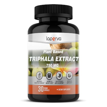 Laperva Plant Based Triphala Extract, 30 Veggie Capsules, 750 mg