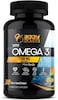 Body Builder Super Omega 3, Heart &amp; Brain Health Support, 30 Veggie Capsules, 1300mg, EPA &amp; DHA Omega, 3 Fatty Acids