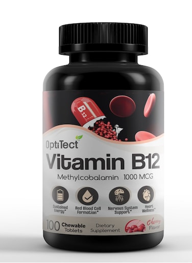 OptiTect Vitamin B12 1000mcg, 100 Chewable Tabs