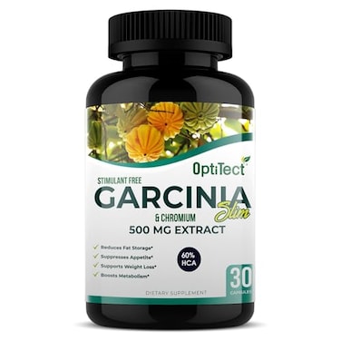 اوبتي تيكت غاركينيا كامبوغيا - (500 ملغ، 30 كبسولة)   تساعد على تقليل الشهية، تدعم مستويات الطاقة - تركيبة متطورة لعملية التمثيل الغذائي، مثالية لادارة الوزن واهداف اللياقة البدنية