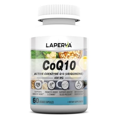 لابيرفا CoQ10 – 400 ملغ، 60 كبسولة نباتية، دعم القلب والطاقة، نباتي