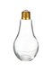 Harmony 2724623307312 250 ML Bulb Shape Glass Jar With Lid