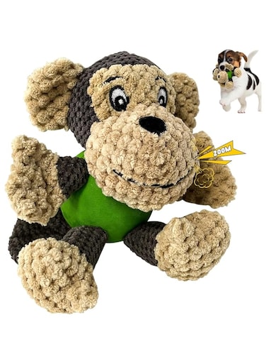 Petcronies Dog Toy, Dog Toys with Squeaker Rubber Ball Body, Interactive Dog Plush Toys, Small Dog Toys For Boredom, Puppy Chew Toys(HZ)