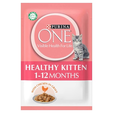 بيورينا وان هيلثي طعام القطط الصغيرة مع الدجاج في المرق من 1 إلى 12 شهرا 70 غرام