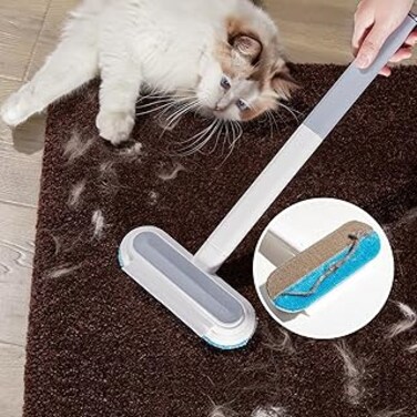 Cat Hair Remover Furniture, Dog Hair Remover for Couch, Reusable Lint Roller, Pet Hair Removal Tool, Carpet Rake for Pet Hair Removal, Not Scratch Furniture, Ideal for Cleaning Couches, Pillows, Rugs