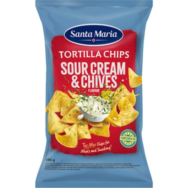 Santa Maria Gluten-Free Sour Cream And Chives Tortilla Chips 185g