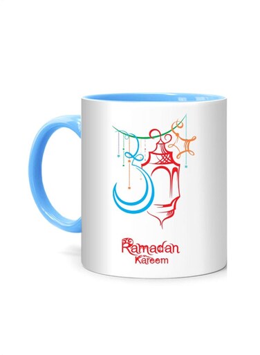 Styles Ramadan Kareem Desing Printed Mug White/Blue
