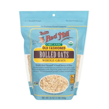 Bob's Red Mill Non-GMO Organic Whole Grain Old Fashioned Rolled Oats, 454g
