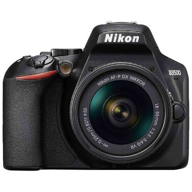 Nikon D3500 DSLR Camera with AF-P DX 18-55mm f/3.5-5.6G VR Lens, 24.2 MP, Black