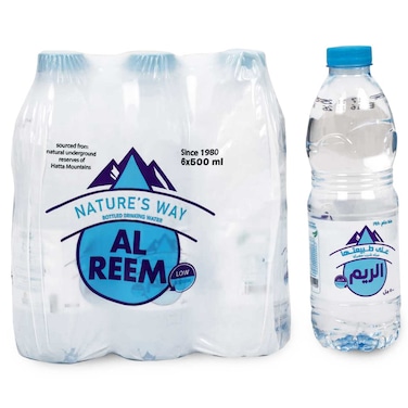 الريم ناتشرز واي مياه شرب  قليلة الصوديوم 500 ملل حزمة من 6
