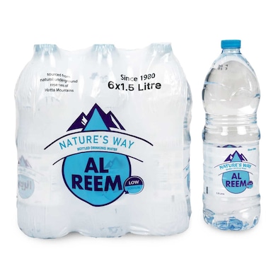 Al Reem Nature's Way Low Sodium Drinking Water 1.5L Pack of 6