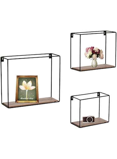 Feelings Metal Wire Wall Shelves   Wall Mounted Shelf For Bedroom, Living Room, Bathroom, Home Room Decor