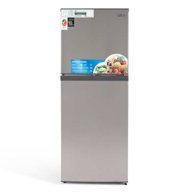 Terim 220L Net Capacity Double Door Top Mount Refrigerator Bright Silver TERR300S