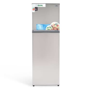 Terim 280L Net Capacity Double Door Top Mount Refrigerator Bright Silver TERR400SS