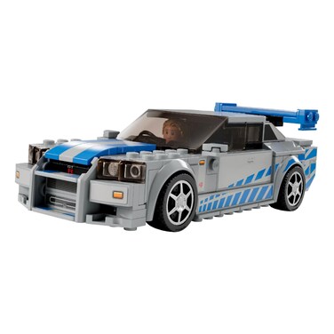 Lego Speed Champions 2 Fast 2 Furious Nissan Skyline GT-R (R34) Building Toy 76917