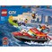 Lego City Fire Rescue Boat Toy, Floats On Water, with Jetpack, Dinghy and 3 Minifigures, Everyday Hero Toys For Boys and Girls Aged 5+, Ramadan Gift Ideas - 60373