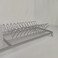 Aluminum Rust Proof Dish Drying Rack &ndash; Includes Wire Dish Drying Rack Removable Draining Tray and Utensil Caddy, Kitchen Counter Organizer- Compact Silver