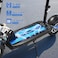 Crony V10 Big LCD Display Electric Scooter With Seat, 1200W Motor, 40-55Km/H Speed, 120Kg Max Load, Front/Rear Shock Absorber And Brake System, LED Base Light, Turn Signal, Triple LED Lights, Blue