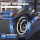 Crony V10 Big LCD Display Electric Scooter With Seat, 1200W Motor, 40-55Km/H Speed, 120Kg Max Load, Front/Rear Shock Absorber And Brake System, LED Base Light, Turn Signal, Triple LED Lights, Blue