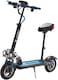 Crony V10 Big LCD Display Electric Scooter With Seat, 1200W Motor, 40-55Km/H Speed, 120Kg Max Load, Front/Rear Shock Absorber And Brake System, LED Base Light, Turn Signal, Triple LED Lights, Blue