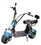 Crony Small Harley Two Seat Big Tires With BT 1000W 60Km/H High Power Two Wheels Adult Electric Scooter Motorcycle, Camouflage Blue