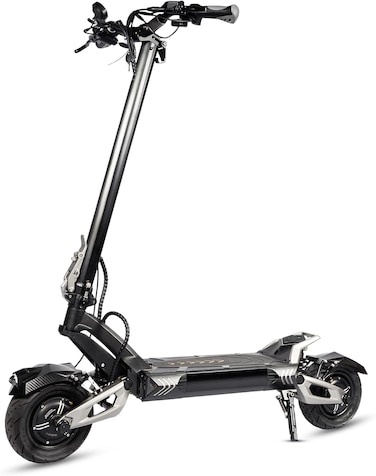 Crony V8 Electric Scooter, 1600Wx2 Dual Motor, 50-80Km/H Max Speed, Detachable 60V Battery, LED Headlamp, Front-Mounted Storage Bag, 140Kg Max Load, Double C-Shaped Suspension, Gray