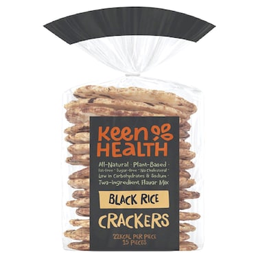 Keen Health Black Rice Crackers, 90g