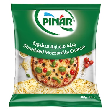 Pinar Shredded Mozzarella Cheese, 500g