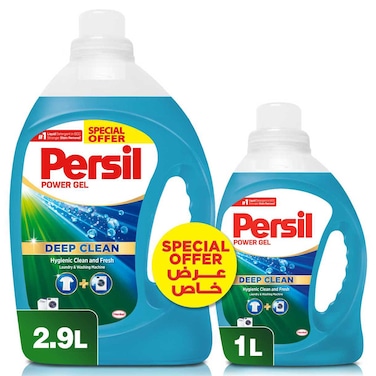 Persil Power Gel Liquid Laundry Detergent 2.9L + 1L
