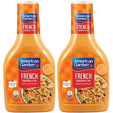 أميريكان جاردن صلصة وصلصة فرنسية  عبوة من قطعتين، 473 ملل