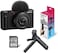 Sony ZV-1F Vlogging Camera, Black With ACCVC1 Vlogger Accessory Kit