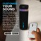 JBuds Party Portable Bluetooth Speaker, 2 Full-Range Drivers + 2 Passive Woofers, IP56 Waterproof, 12 Hours Playtime, Connect Multiple Speakers, Custom Sound + RGB Lighting via App black