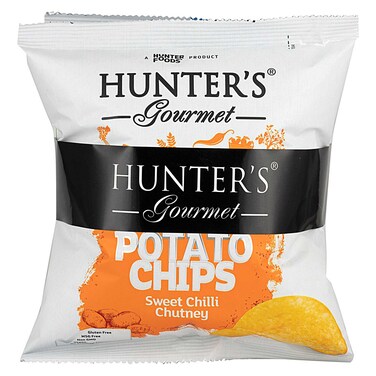 Hunter's Gourmet Sweet Chilli Chutney Potato Chips, 40g Pack of 3