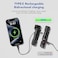 WUBEN L1 Rechargeable LED Flashlights 2000 High Lumens, Super Bright Powerful Flashlights Battery Powered, Dual Light Sources Compact Pocket Handheld Flashlight for Camping, Outdoor(519A)
