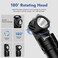WUBEN L1 Rechargeable LED Flashlights 2000 High Lumens, Super Bright Powerful Flashlights Battery Powered, Dual Light Sources Compact Pocket Handheld Flashlight for Camping, Outdoor(519A)
