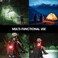 Wuben Bike Light Set USB Rechargeable with B2 Tail Light, 1300 High Lumen LED Bike Light TYPE-C Rechargeable, 6 Modes &amp; IP68 Waterproof Bike HeadlightOutdoor for Outdoor, Night Riding, Mountain Bike
